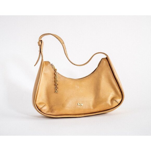 Yuzefi Tempura Nappa Leather Shoulder Bag In Cashew $550 Retail - Picture 4 of 8